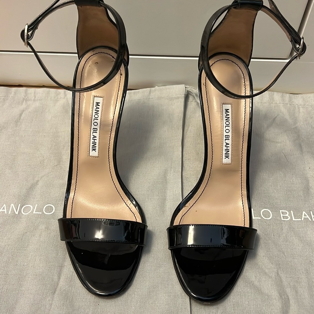 Manolo Blahnik Chaos Ankle Strap Heels Size 40.5